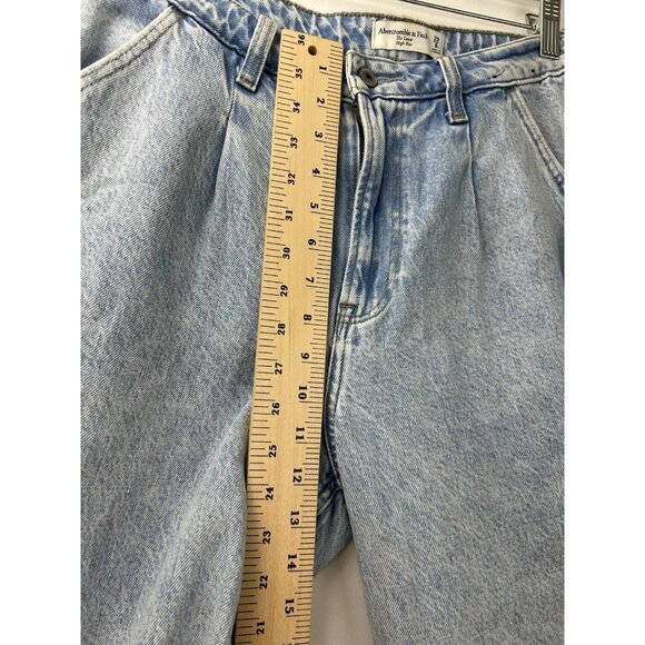 Abercrombie & Fitch Womens 29/8 The Loose High Rise Curve Love Jeans Bootcut - Picture 7 of 15